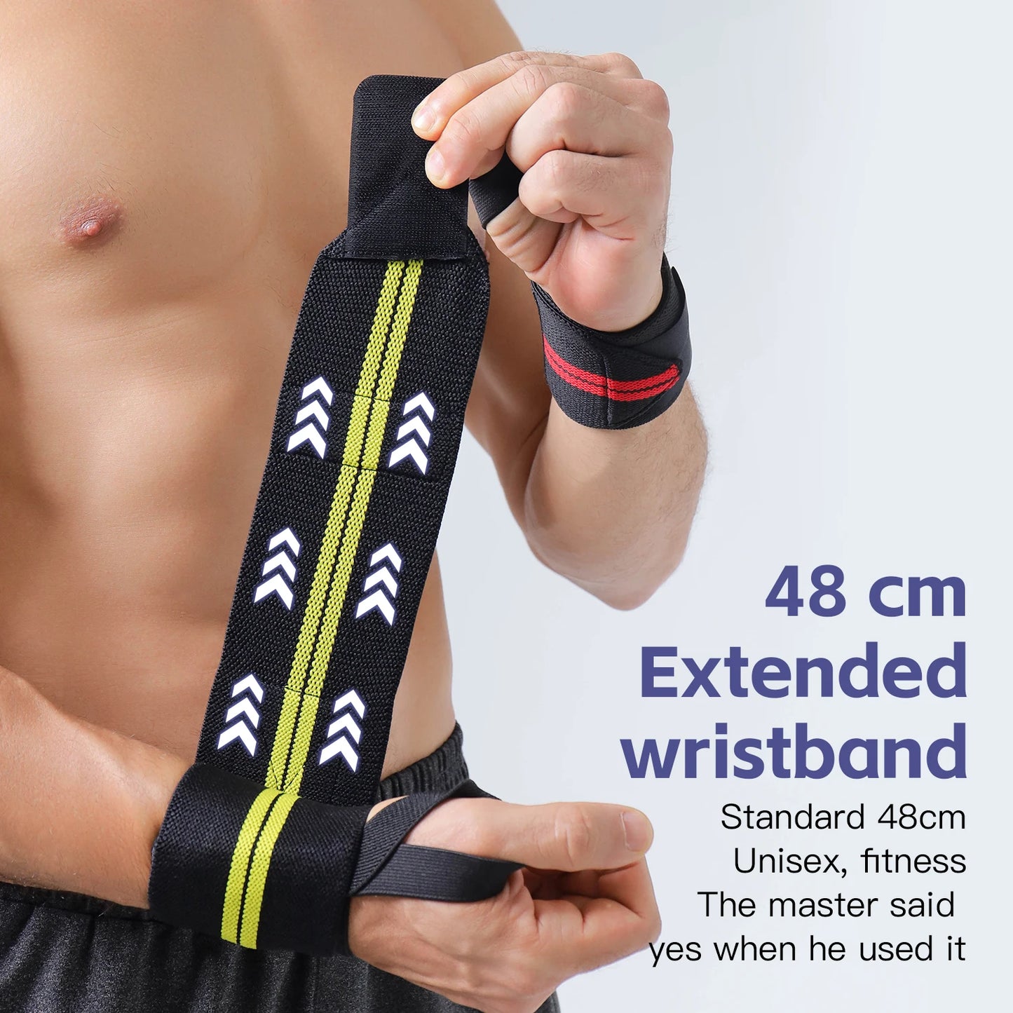 Wristband Wrist Support Brace Straps Wrist Gym Wraps Bandage Fitness Gym Training Strength Weight Lifting Protective Equipment