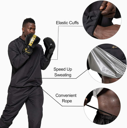 Men'S Lightweight & Waterproof Boxing Exercise Fitness Suit